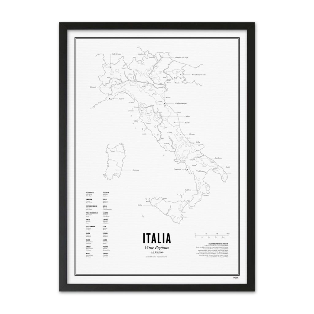 Wine Region - Italy 50x70