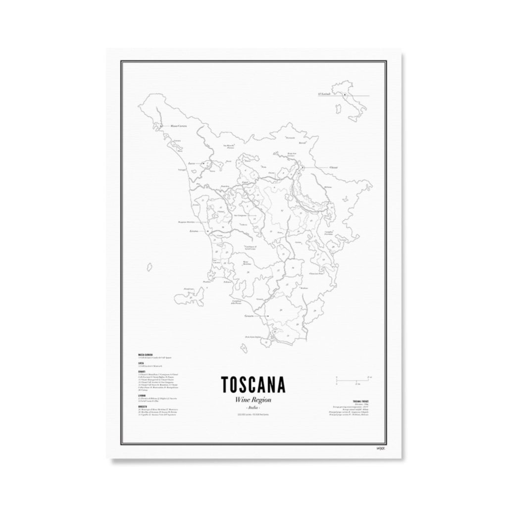 Wine Region - Tuscany A3