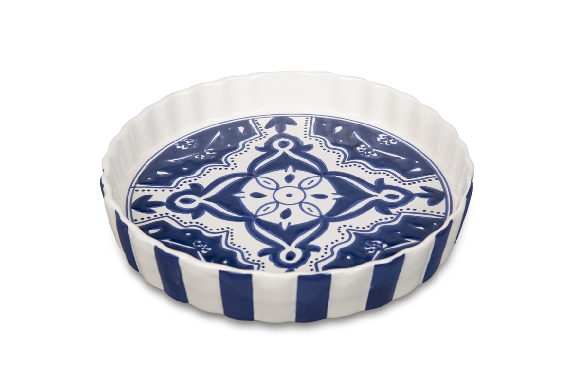 Quiche-Dish 30 Blue Fond