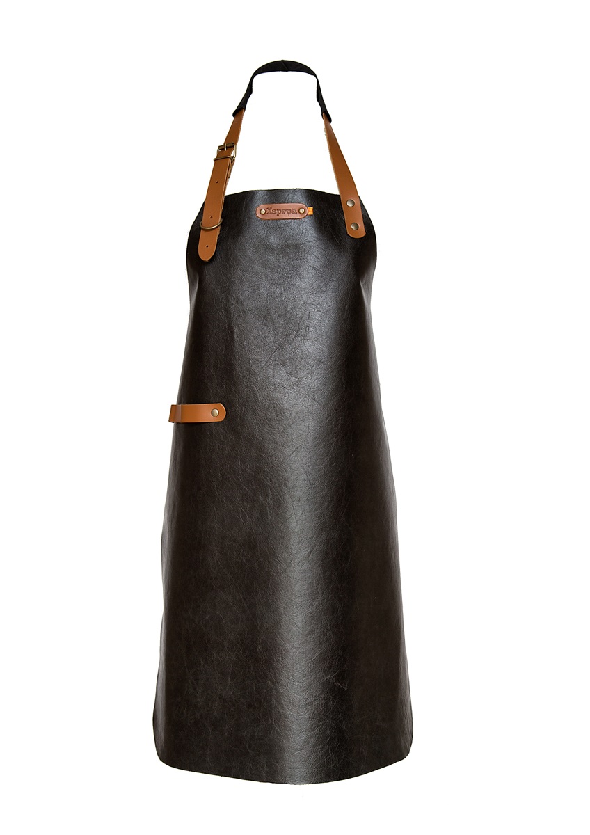 Skinnförkläde New York Svart  82 cm