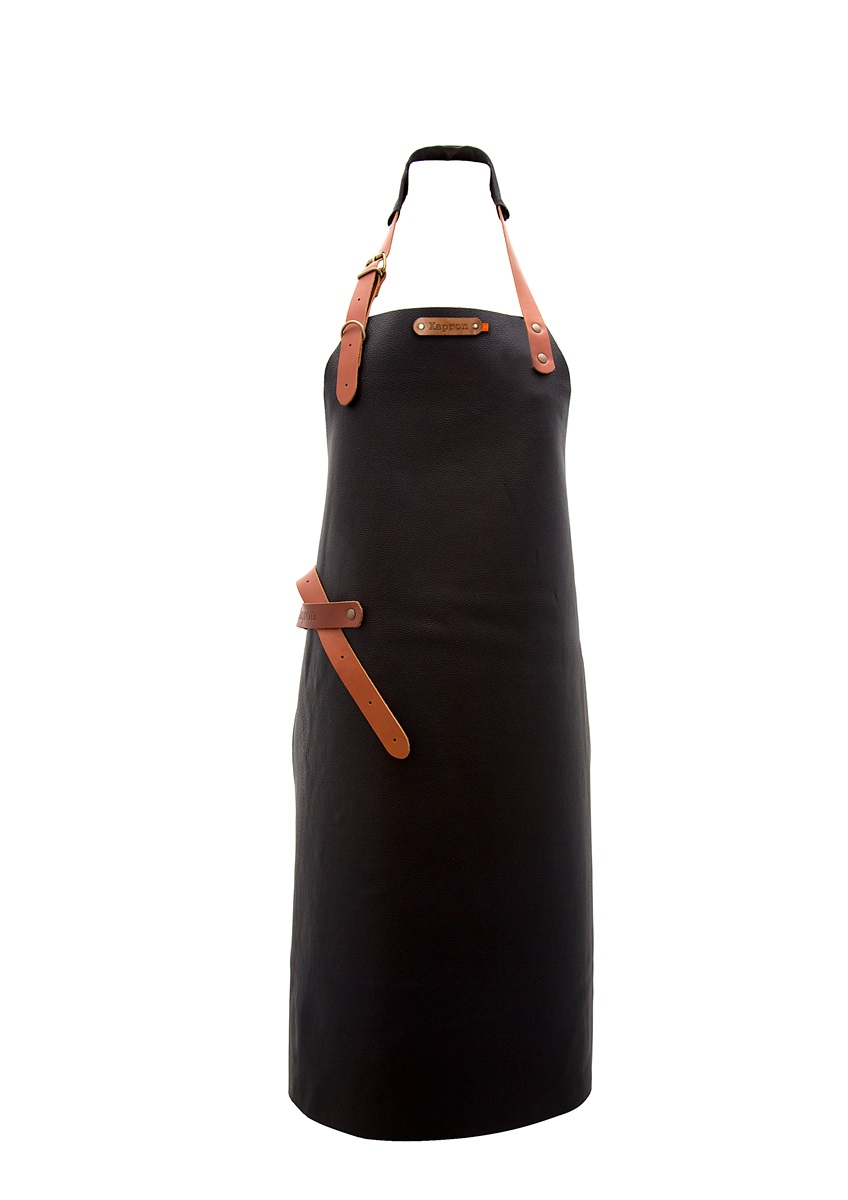 Skinnförkläde BOVINE Black 74 cm