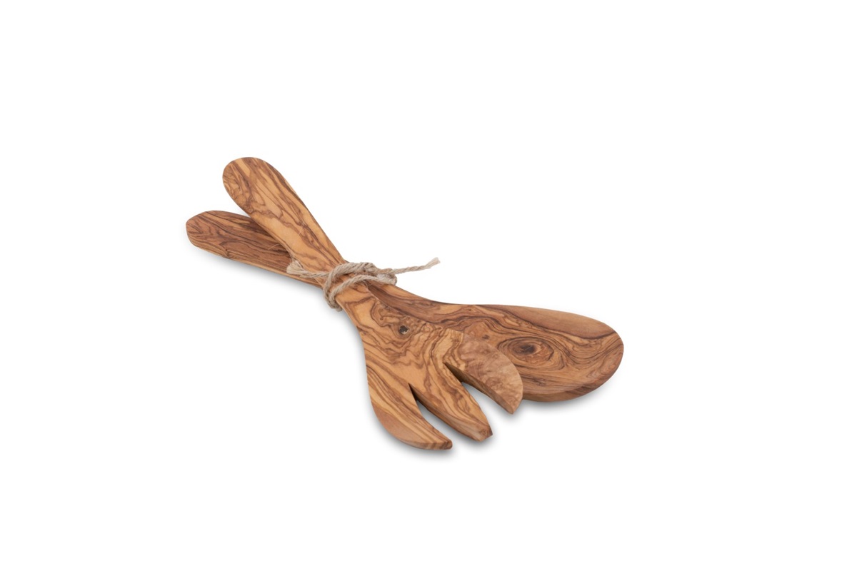Olive wood salad cutlery 30
