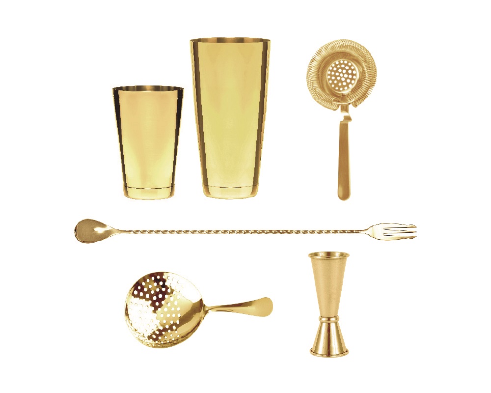 Cocktailset Speakeasy Guld 5 delar