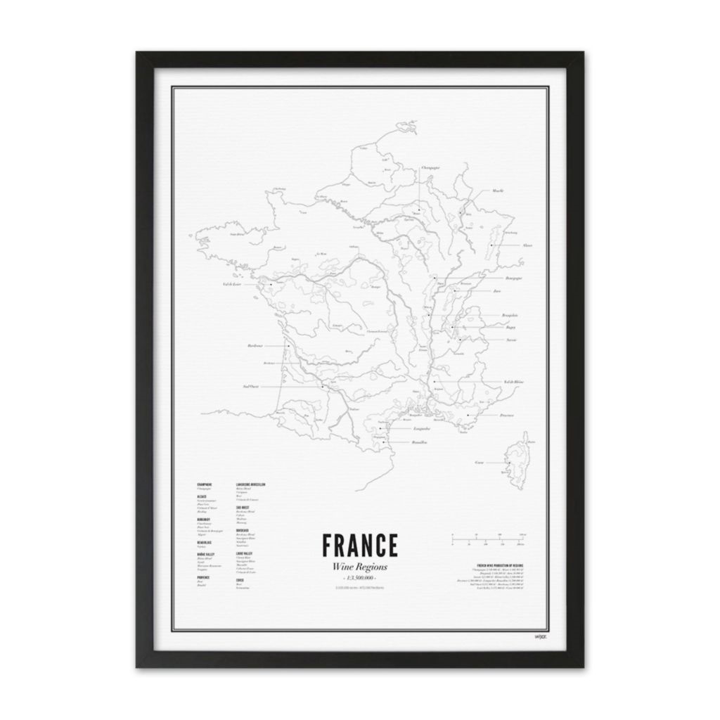 Wine Region - France 50x70