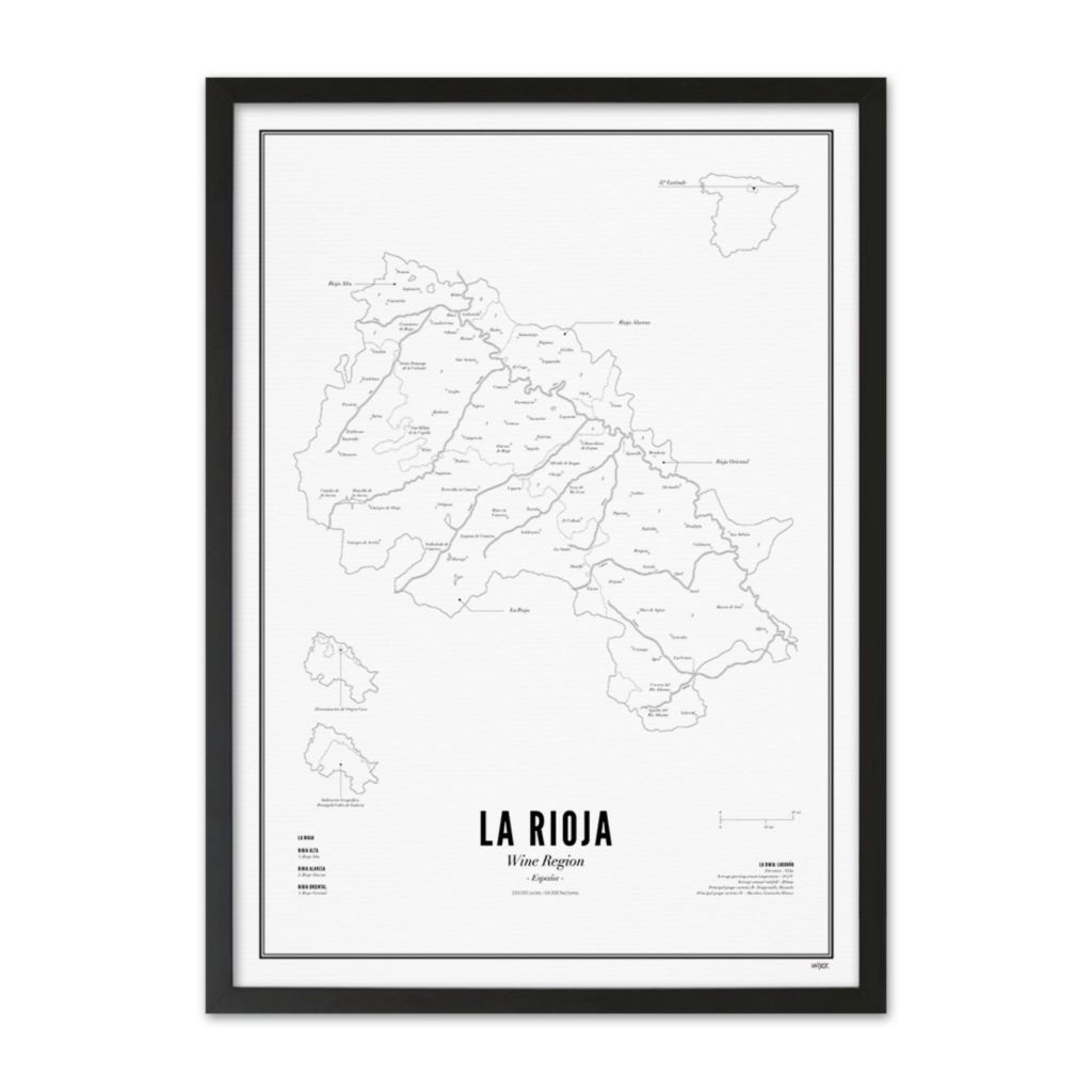 Wine Region - Rioja 40x50