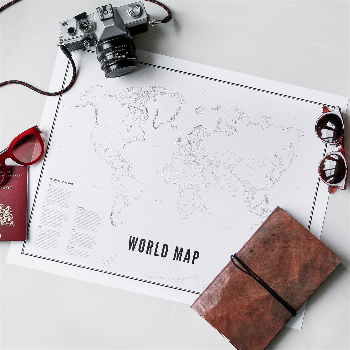 World Map A3