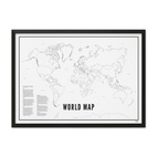 World Map A4