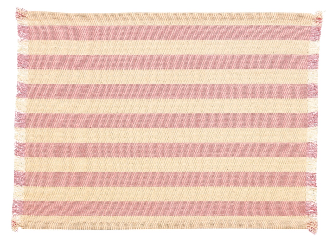 Bordstablett Yanis Rosa randig 35x45