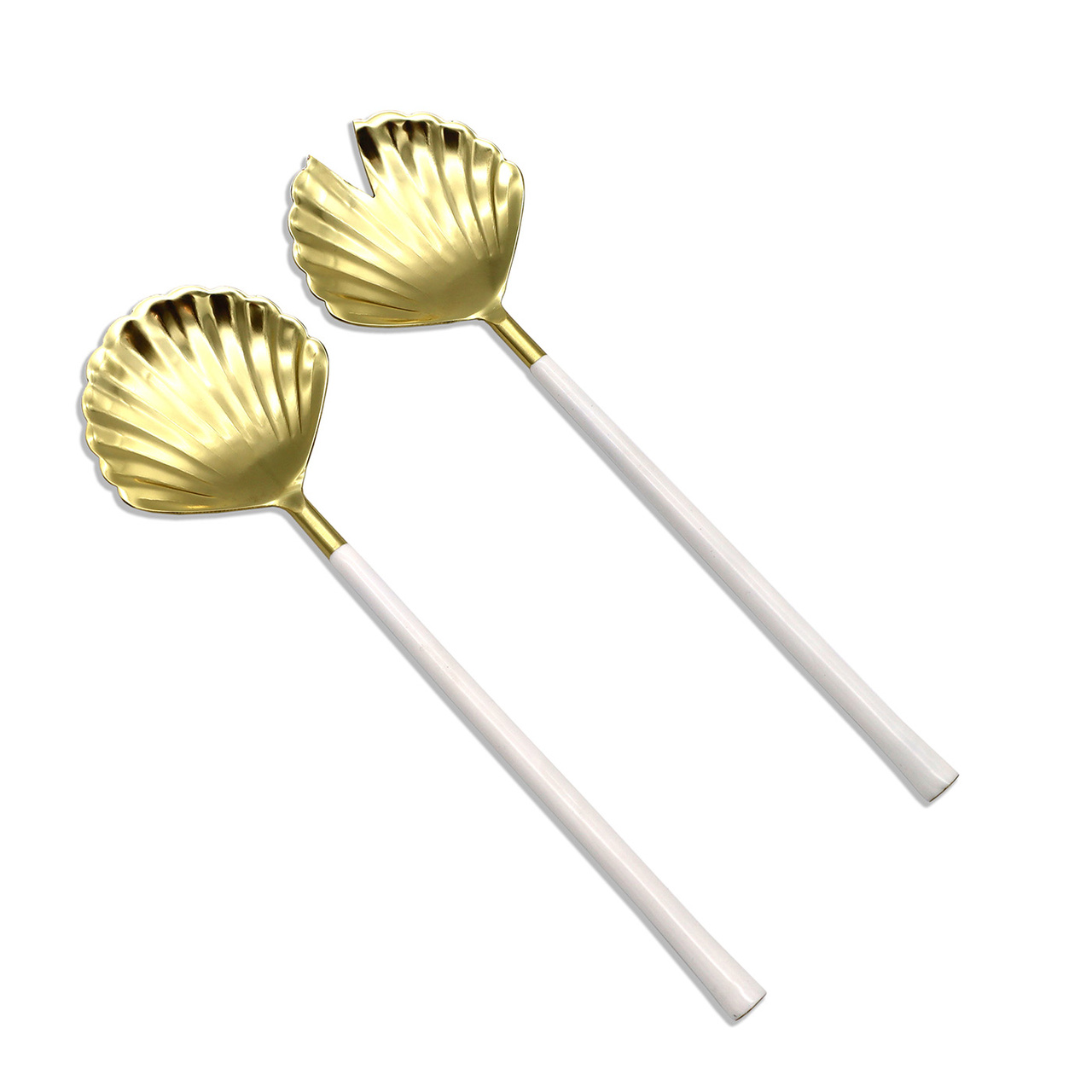 Set med salladsbestick i snäckdesign