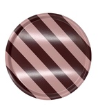 COMO Bricka Ø38 Rosewood Stripe