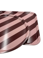 COMO Bricka Ø38 Rosewood Stripe