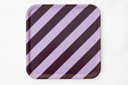 COMO Bricka 38x38 Rosewood Stripe