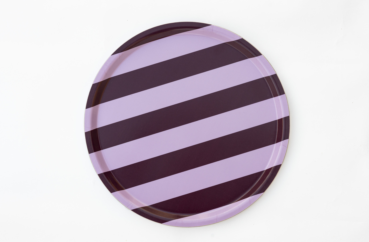 COMO Bricka Ø38 Rosewood Stripe