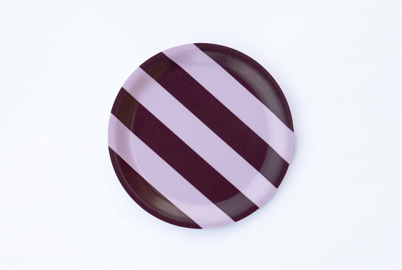 COMO Flaskunderlägg Ø 11 Rosewood Stripe