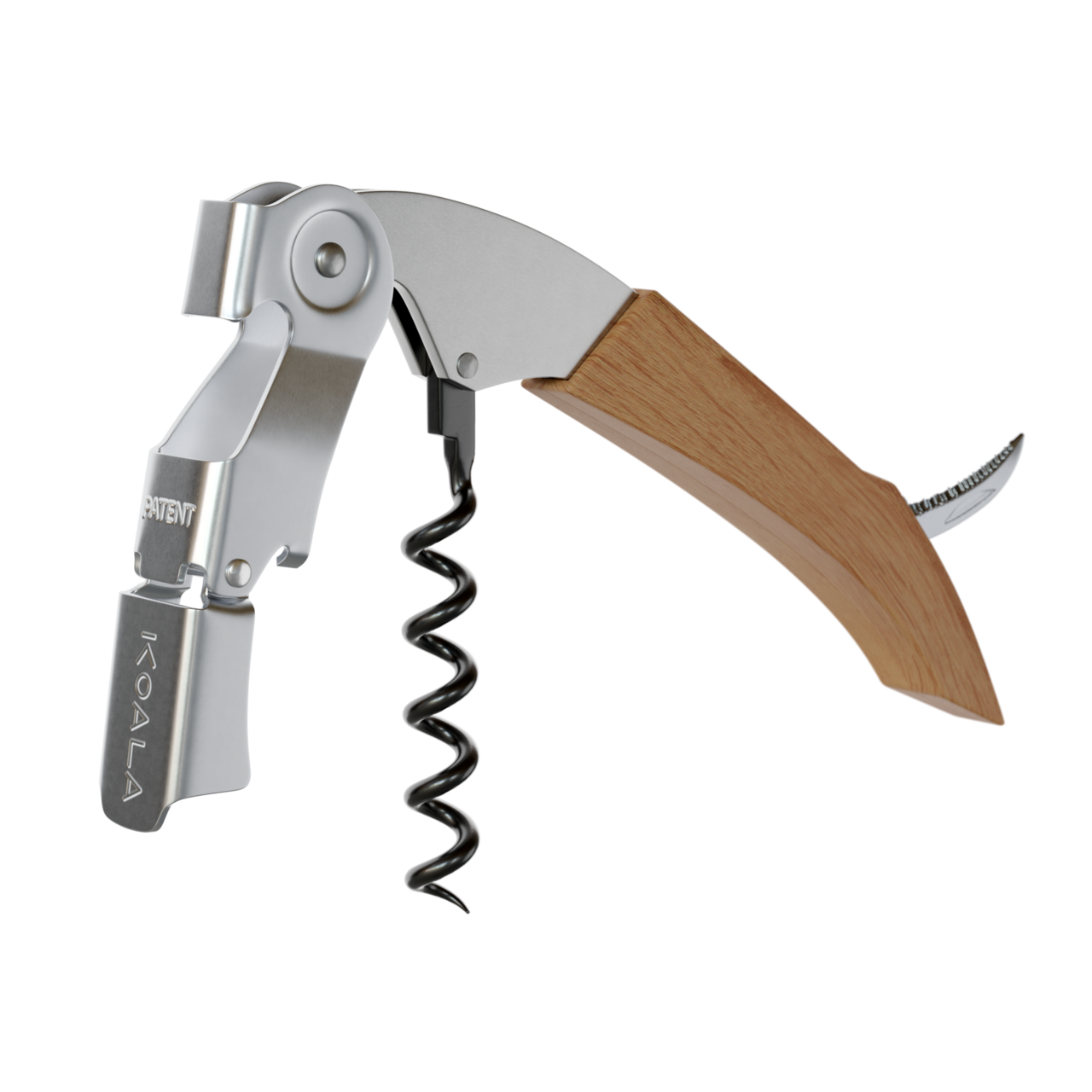 Premium Titan Double lever Corkskrew Wood
