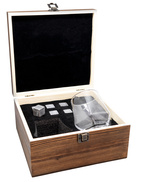 Whisky Giftset 2 glas, 4 isbitar i sten