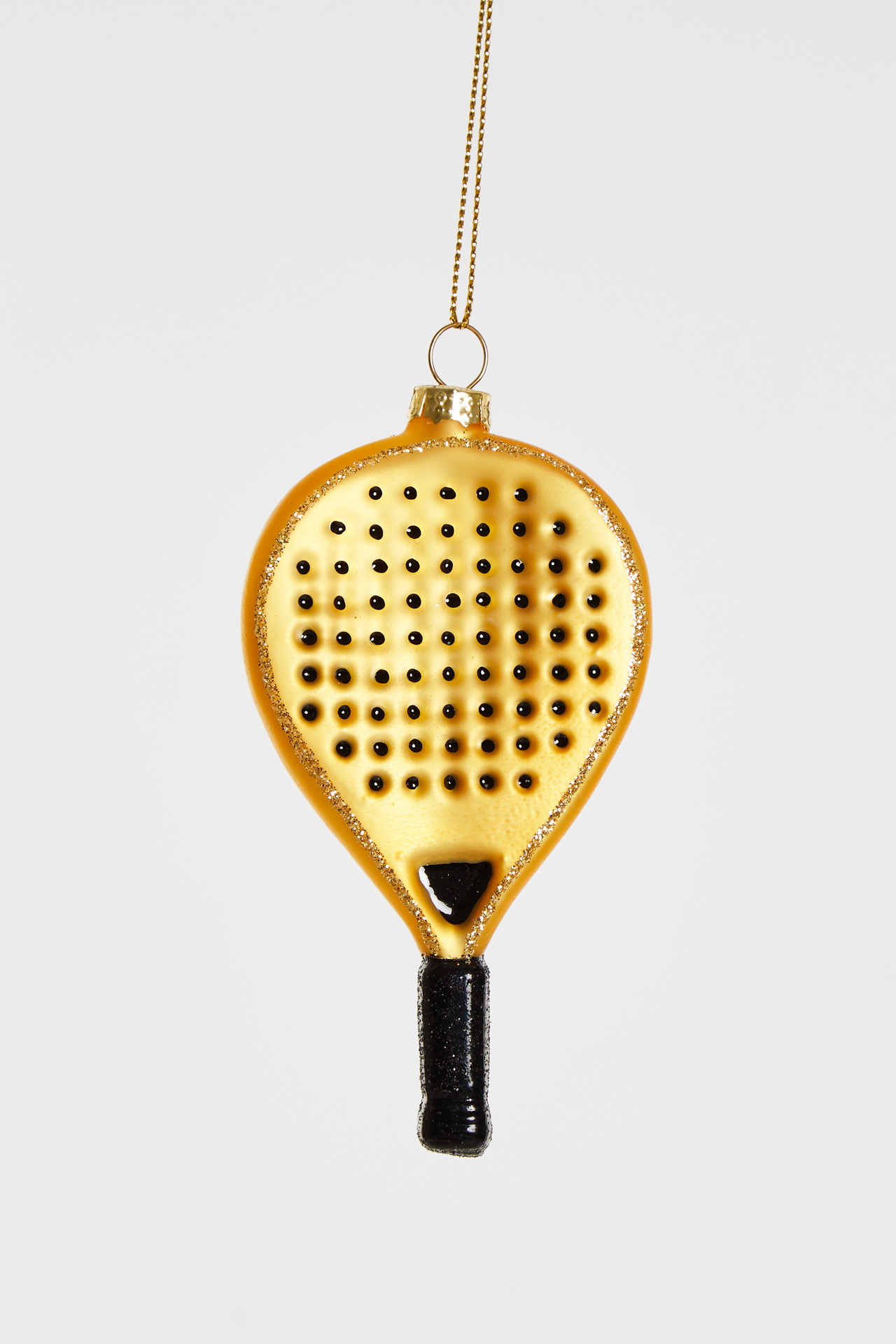 Padelracket Gold Ornament