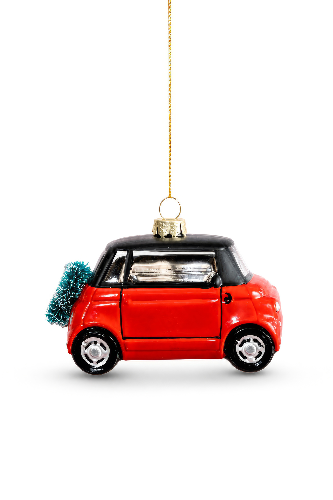 City Car Orange Ornament