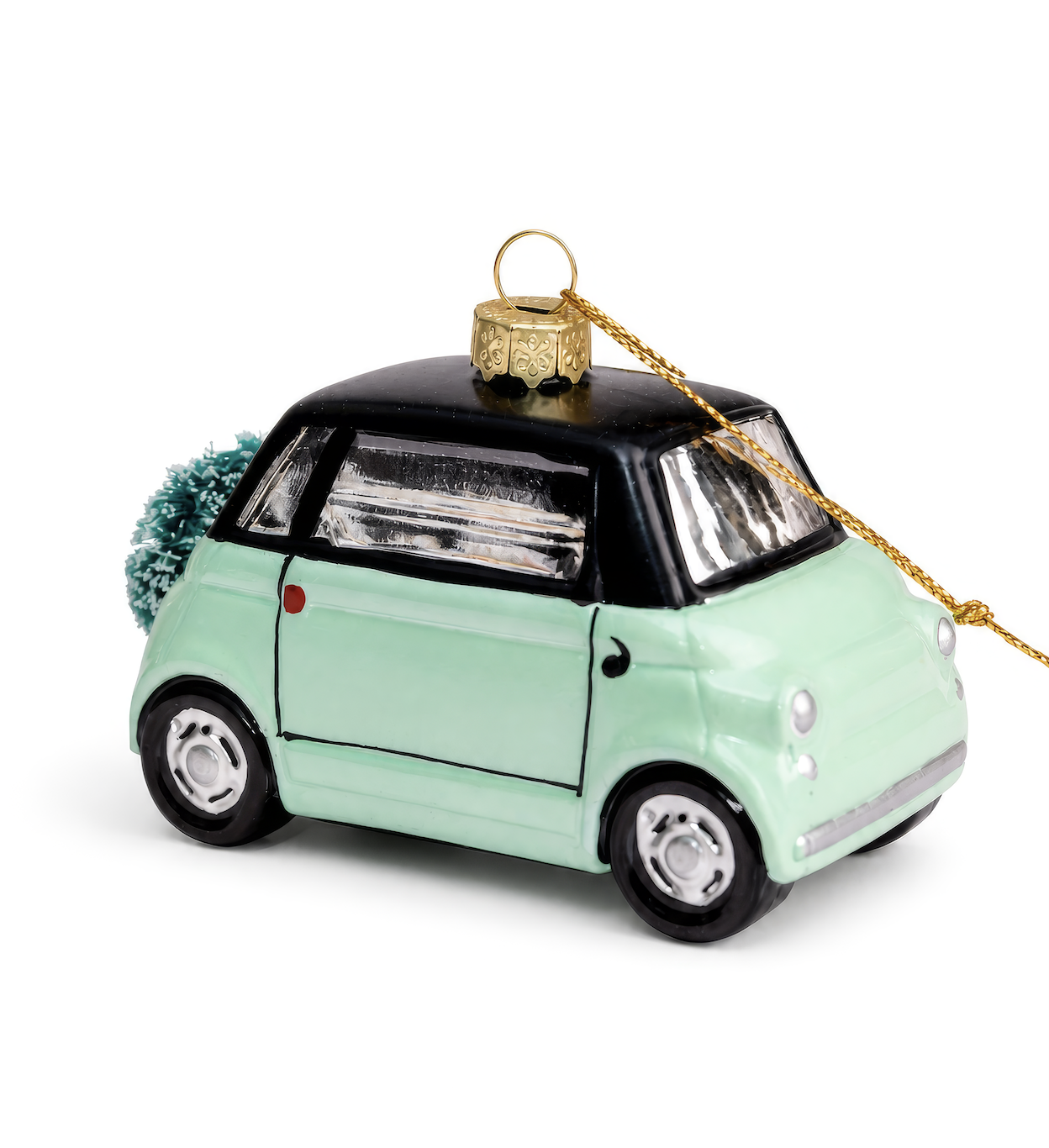 City Car Mint Green Ornament